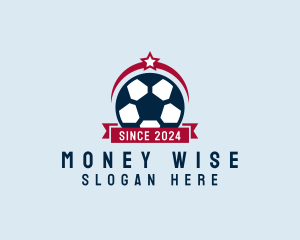 Soccer Ball Banner logo design