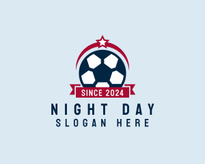 Soccer Ball Banner logo design