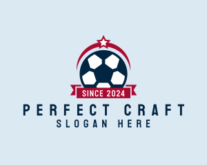 Soccer Ball Banner logo design