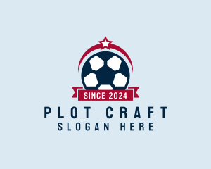 Soccer Ball Banner logo design