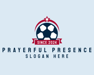 Soccer Ball Banner logo design