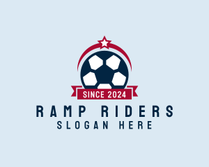 Soccer Ball Banner logo design