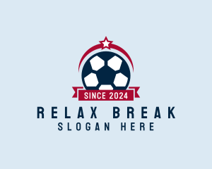 Soccer Ball Banner logo design