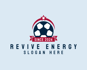 Soccer Ball Banner logo design