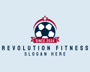 Soccer Ball Banner logo design