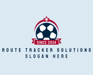 Soccer Ball Banner logo design