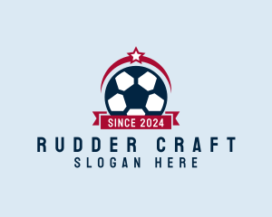 Soccer Ball Banner logo design