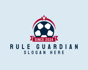 Soccer Ball Banner logo design