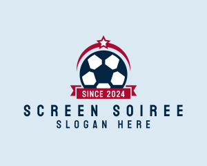 Soccer Ball Banner logo design