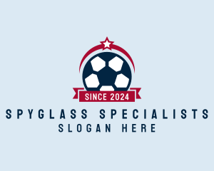 Soccer Ball Banner logo design