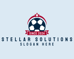 Soccer Ball Banner logo design