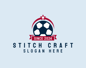 Soccer Ball Banner logo design