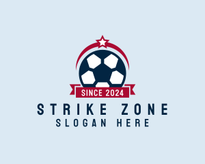 Soccer Ball Banner logo design