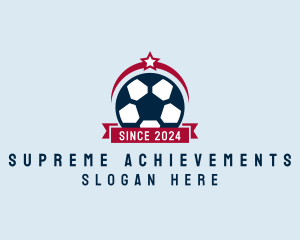 Soccer Ball Banner logo design