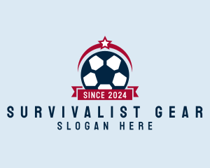 Soccer Ball Banner logo design