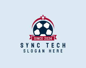 Soccer Ball Banner logo design