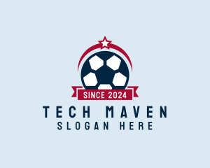 Soccer Ball Banner logo design