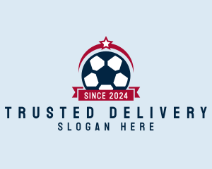 Soccer Ball Banner logo design