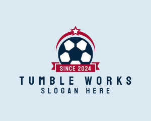 Soccer Ball Banner logo design