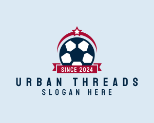 Soccer Ball Banner logo design