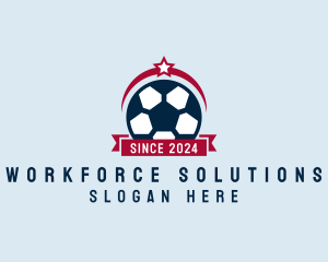 Soccer Ball Banner logo design