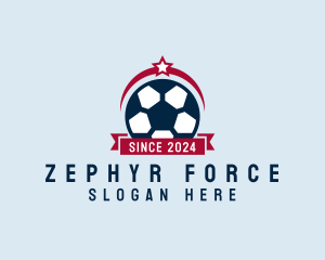 Soccer Ball Banner logo design