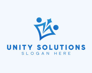 Unity Goal People logo design