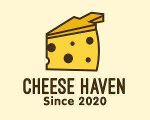 Yellow Cheese Arrow logo design