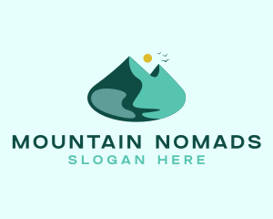 Mountain Summit Lake  logo design