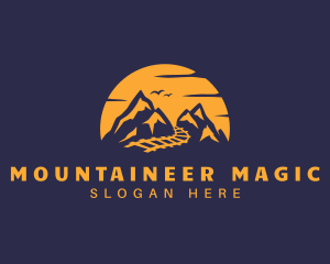 Mountain Scenery Railroad logo design