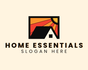 Home Property Roofing  logo design