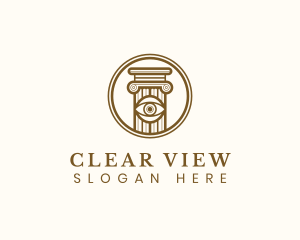 Eye Vision Pillar logo design