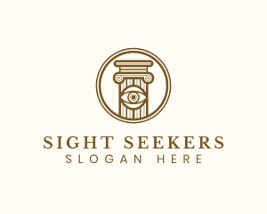 Eye Vision Pillar logo design