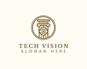 Eye Vision Pillar logo design