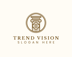 Eye Vision Pillar logo design