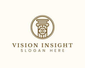 Eye Vision Pillar logo design