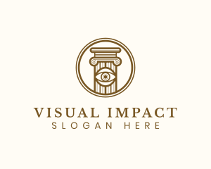 Eye Vision Pillar logo design