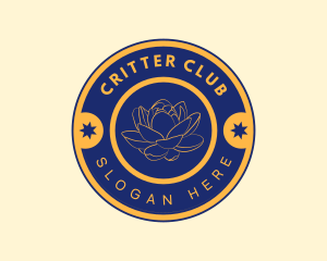 Lotus Flower Club logo design