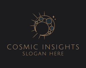 Astrology Moon Eclipse logo design