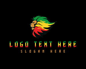 Jamaican Reggae Lion logo