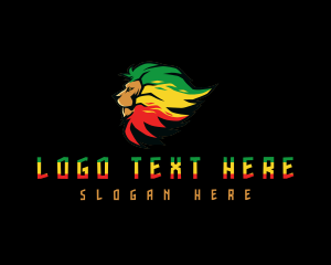 Jamaican Reggae Lion logo