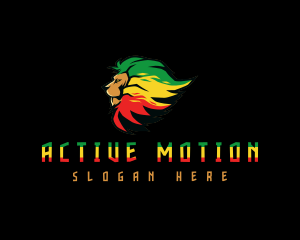 Jamaican Reggae Lion logo design