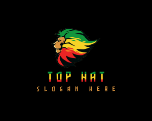 Jamaican Reggae Lion logo design