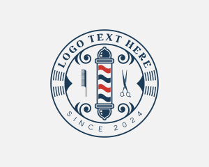 Barbers Pole Hairstylist logo