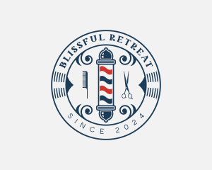 Barbers Pole Hairstylist Logo