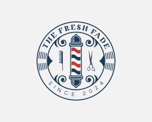 Barbers Pole Hairstylist logo design