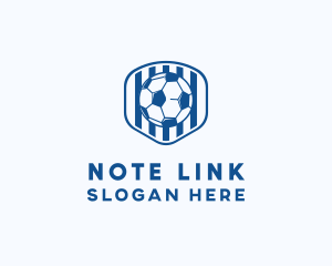 Blue Soccer Ball logo design