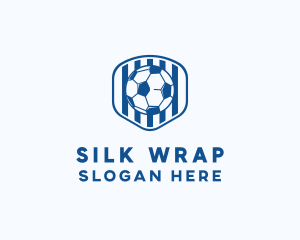 Blue Soccer Ball logo design