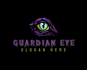 Predator Reptile Eye  logo design