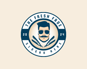 Gentleman Haircut Barbershop logo design